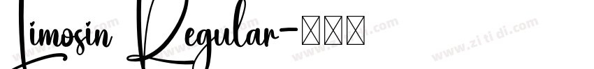 Limosin Regular字体转换
